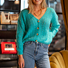 SASSARI gilet turquoise SASSARI gilet turquoise