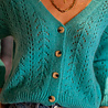 SASSARI gilet turquoise SASSARI gilet turquoise