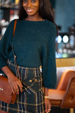 LIVIA pull vert bouteille