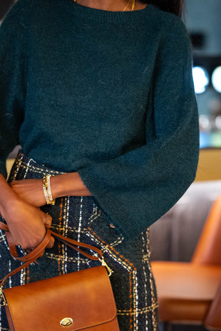 LIVIA pull vert bouteille