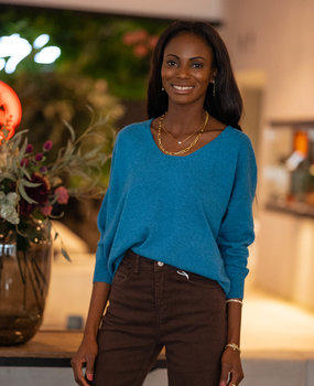 ANNA pull bleu canard ANNA pull bleu canard