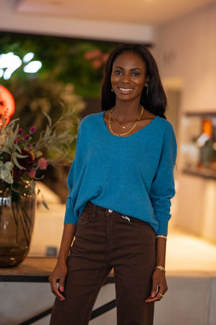 ANNA pull bleu canard ANNA pull bleu canard