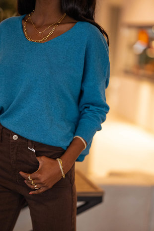 ANNA pull bleu canard ANNA pull bleu canard