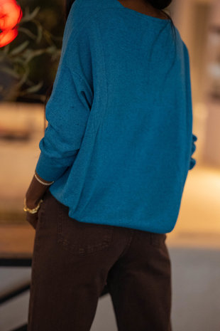 ANNA pull bleu canard ANNA pull bleu canard