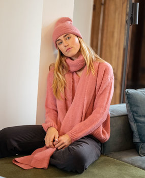 LOAS pull rose foncé LOAS pull rose foncé