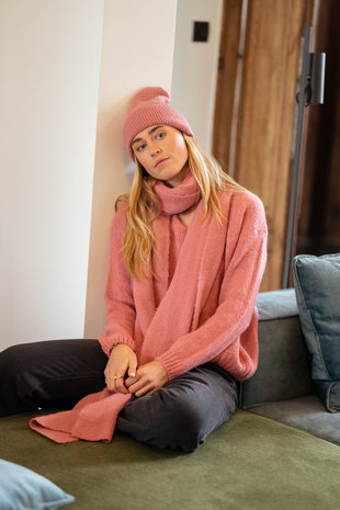 MEGHAN écharpe rose foncé