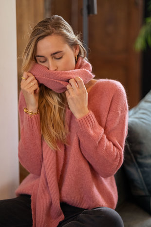 MEGHAN écharpe rose foncé