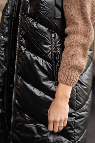 INNA doudoune noire sans manches