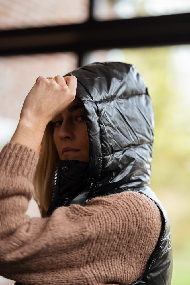 INNA doudoune noire sans manches