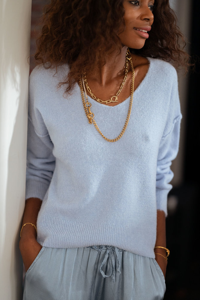 NOA pull bleu ciel MYSTORE