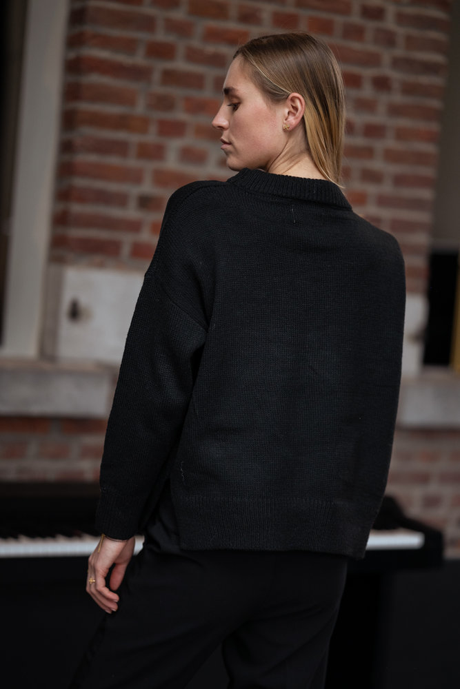 GOOD VIBES pull noir