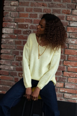 LOAS pull jaune clair LOAS pull jaune clair