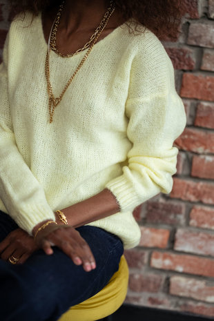 LOAS pull jaune clair LOAS pull jaune clair