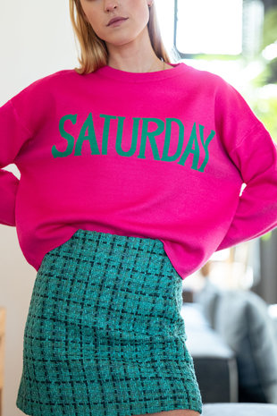 SATURDAY pull fuchsia