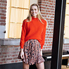 LAURETTA pull orange rouge LAURETTA pull orange rouge