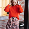 LAURETTA pull orange rouge LAURETTA pull orange rouge