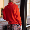 LAURETTA pull orange rouge LAURETTA pull orange rouge
