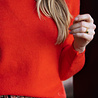 LAURETTA pull orange rouge LAURETTA pull orange rouge