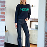 FRIDAY pull navy green FRIDAY pull navy green