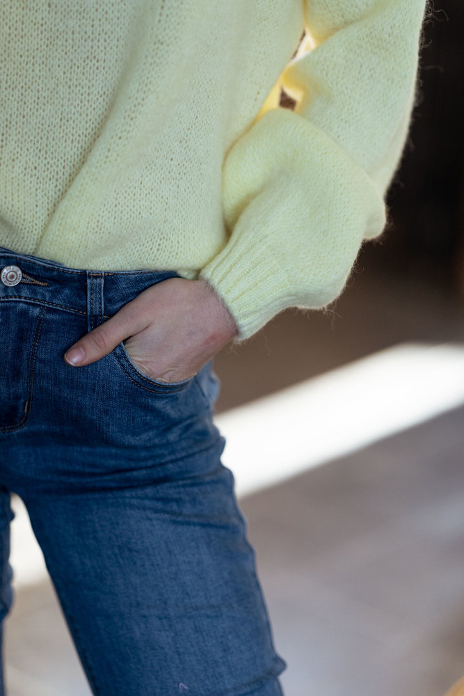 GALENA pull jaune clair GALENA pull jaune clair