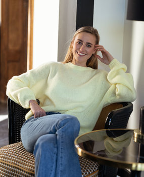 GALENA pull jaune clair GALENA pull jaune clair