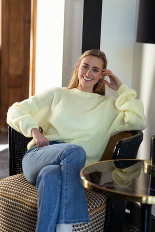 GALENA pull jaune clair GALENA pull jaune clair