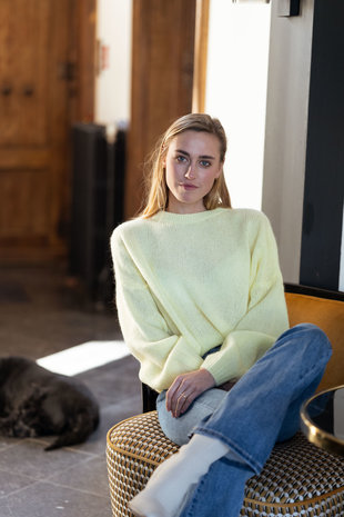 GALENA pull jaune clair GALENA pull jaune clair