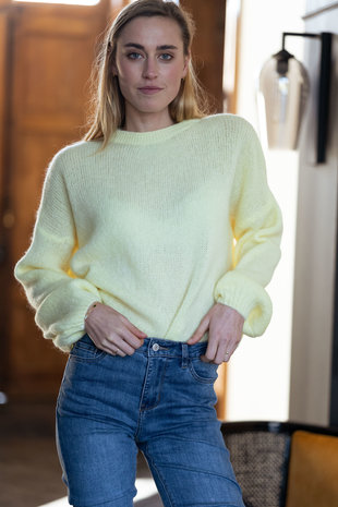 GALENA pull jaune clair GALENA pull jaune clair