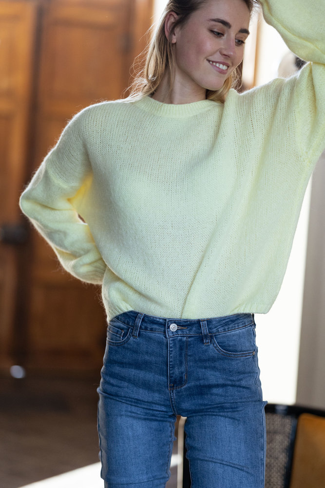 GALENA pull jaune clair GALENA pull jaune clair