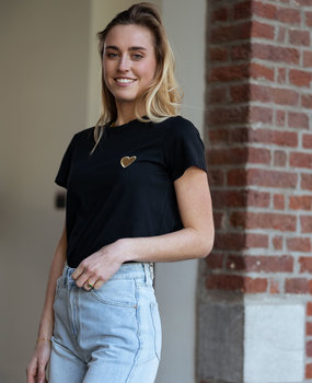 ATHEA t-shirt noir et or