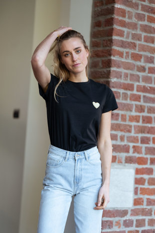 ATHEA t-shirt noir et or ATHEA t-shirt noir et or