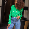NAIA chemise verte à coeur doré NAIA chemise verte à coeur doré
