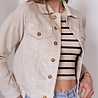 SOLEA veste en velours beige SOLEA veste en velours beige