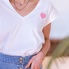 ATHANA t-shirt blanc et rose ATHANA t-shirt blanc et rose