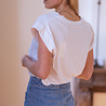 ATHANA t-shirt blanc et rose ATHANA t-shirt blanc et rose