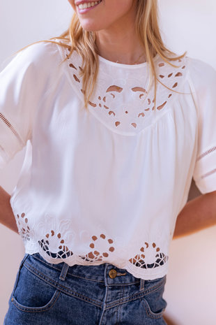 POMMELINE blouse blanc POMMELINE blouse blanc