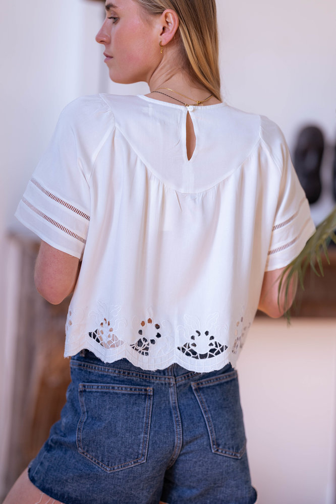 POMMELINE blouse blanc POMMELINE blouse blanc