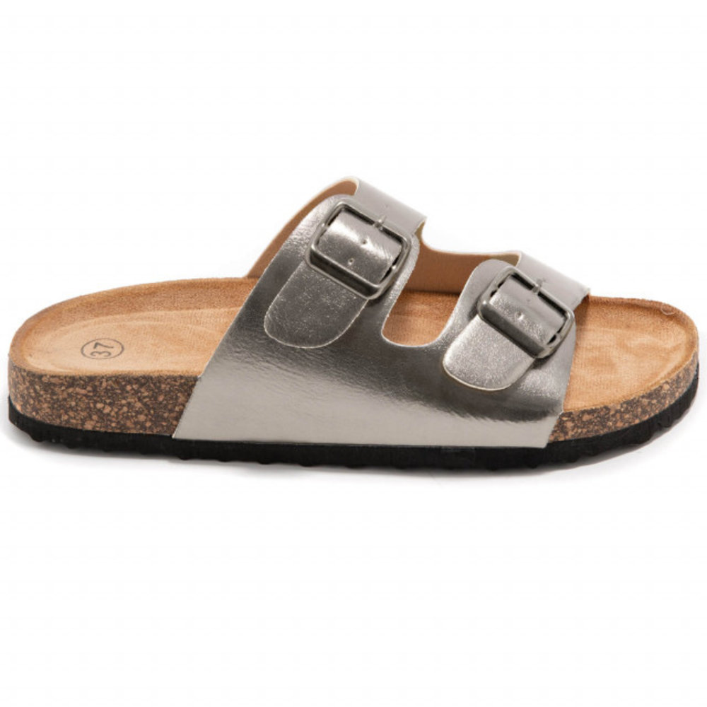 GIANA sandales argentées foncées