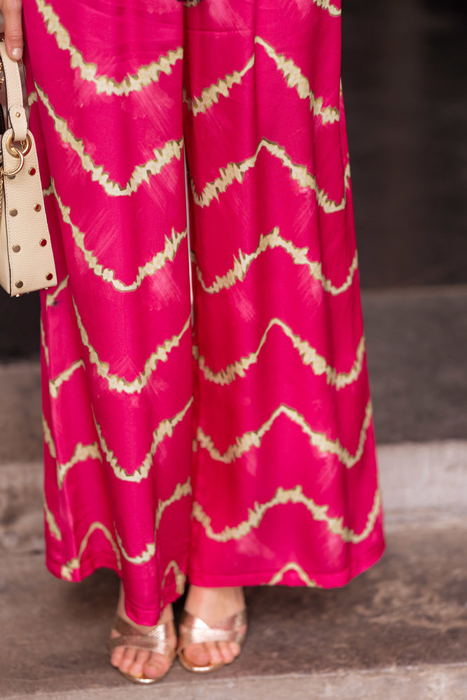 LOANE pantalon fuchsia