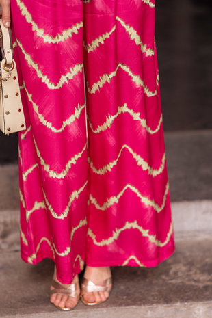 LOANE pantalon fuchsia