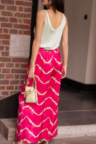 LOANE pantalon fuchsia