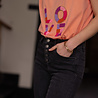 LOVE t-shirt peach LOVE t-shirt peach