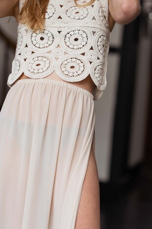 MANOLYA jupe beige MANOLYA jupe beige