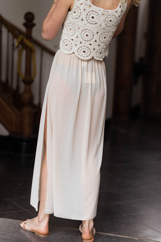 MANOLYA jupe beige MANOLYA jupe beige