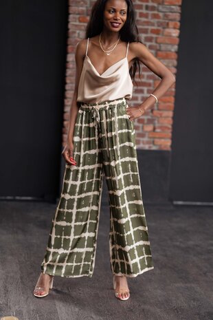 LOANA pantalon kaki LOANA pantalon kaki