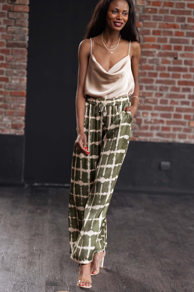 LOANA pantalon kaki LOANA pantalon kaki