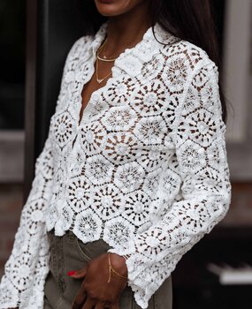 ZIG chemise en crochet