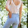 SACHA top en crochet blanc SACHA top en crochet blanc