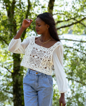 EDELINE  blouse blanche