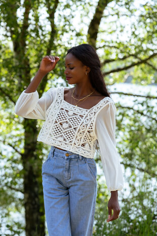 EDELINE  blouse blanche